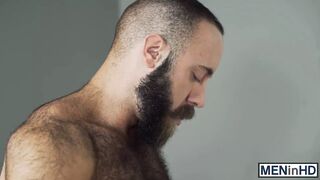 Hairy muscular hunk cheats his wife with a handsome gay guy - 1 image