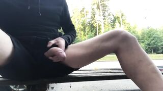 so horny, had to stop on the way and jerk off twice - 10 image