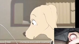 Furry Yiffing Animation Makes My Uncut Dick Cum! - 4 image