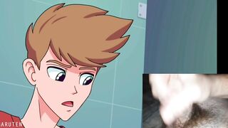 Cartoon College Boys Frotting Under Bathroom Public Stalls (FACECAM REACTION) - 7 image