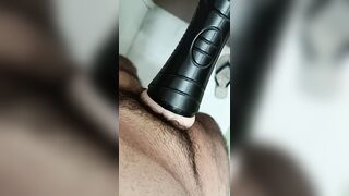 Pedro Pentel enjoying his flashlight with good cum! - 1 image