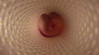 Fucking a Fleshlight! View from inside the sextoy - 1 image