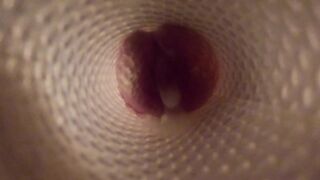 Fucking a Fleshlight! View from inside the sextoy - 10 image