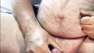 Cbtluvr Hard cbt and 7 pound weight ball stretch torture, anal fuck and cumshot - 8 image