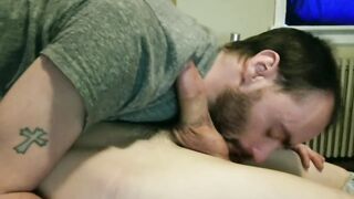 Super Bowl Sucking My Twink Boyfriend's Cock - 10 image