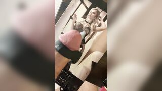 Guybrator hands free milked me tribute on a lingerie box