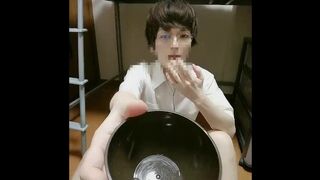Handsome glasses boys shoot continuously with continuous masturbation after ona ban! 039 - 1 image