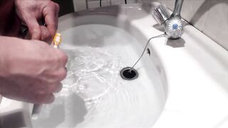 How do I clean my pierced penis and piercing with a toothbrush. - 6 image