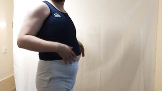 Obese Feedee Teen in Tight Workout Clothes - 3 image