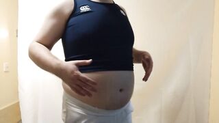 Obese Feedee Teen in Tight Workout Clothes - 5 image