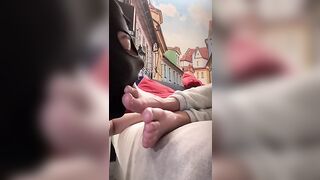 Teen slave worships my stinky Vans feet - 7 image