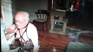 Erachi Submissively Sucks His Insulting Daddy's Cock on Webcam - 10 image