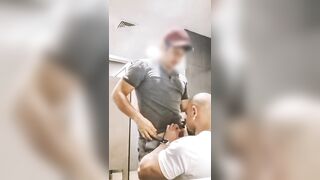 Caught Sucking Cock and Horny in the Bathroom of The Restaurant #Cruising #GayLatino #Public - 6 image