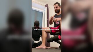 Gym training - spitting on my slave - 10 image