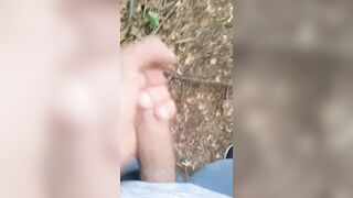Banging a swollen cock in the open air - 7 image