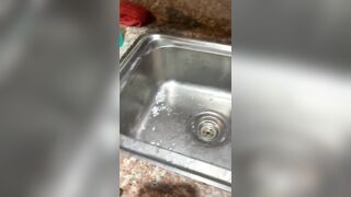 Morning routine | jerking in the sink - 2 image