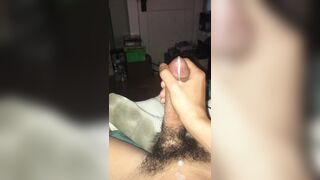 Jerking off my hairy cock till I cum - 10 image