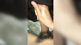 Jerking off my hairy cock till I cum - 6 image