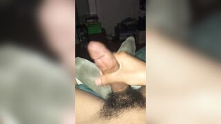 Jerking off my hairy cock till I cum - 8 image