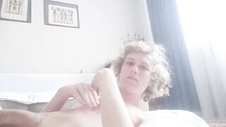 cute boy watching porn and caressing himself pt2 - 9 image