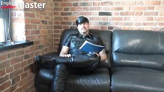 Boss in leather taunts you for having a small penis SPH PREVIEW - 5 image