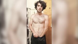 Hot Boy Cums All Over Bathroom Floor - 2 image