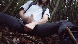 toching myself in the woods to cumshot - 7 image