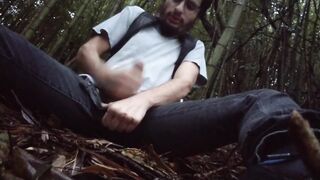 toching myself in the woods to cumshot - 8 image