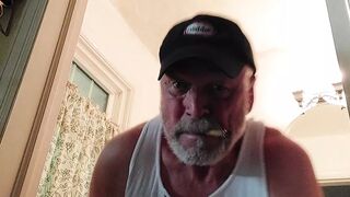 Dad repairing bathroom ceiling - 1 image