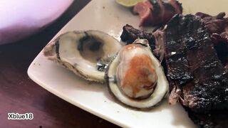 Roasted meat, roasted oysters and a sausage to generate more semen and keep the cock standing for longer in sex - 7 image