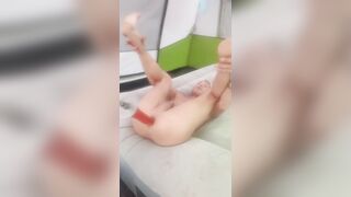 More horse dildo fuck machine