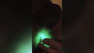 Sticking a glowstick up butt turned into Fucking myself with a glowstick - 10 image