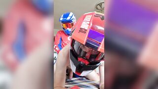 Guy in motocross outfit cum inside me - 4 image