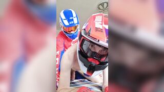 Guy in motocross outfit cum inside me - 6 image