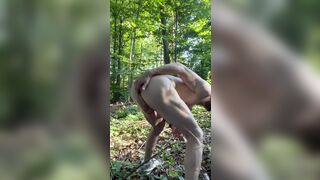 Fit German boy naked public outdoor piss fast cum Forrest woods outdoor masturbate big cock small dick handsome - 7 image