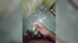 Indian Telugu Boy Mastrubating in Bathroom Black Cock - 5 image