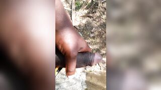 Pissing anyway outdoors