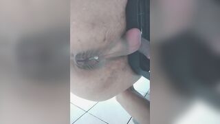 massaging inside the butthole