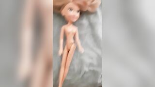 Ejaculation on the doll - standing properly and waiting for the sperm - 4 image