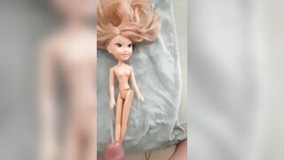 Ejaculation on the doll - standing properly and waiting for the sperm - 6 image