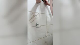 Bathroom high heels fuck - 1 image