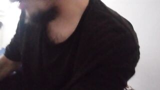 SPIT Turkish man close up on mouth ( smoking fetish and spit - 4 image