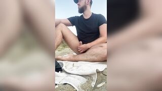 Playing on the beach in speedos. - 6 image