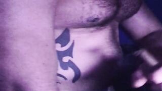 Hairy Hunk Pig - Nipple torture with cigar - 5 image