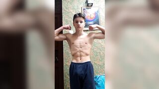 Young boy show him body - 1 image