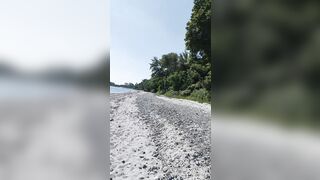 Shy beach boy - filmed - passers by are watching and filming him! - 2 image