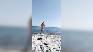 Shy beach boy - filmed - passers by are watching and filming him! - 6 image