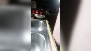 Sean pisses into the sink - 5 image