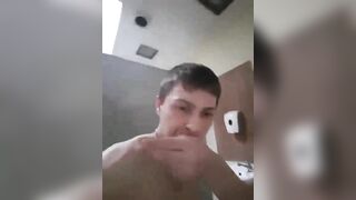 Twink fag licks multiple public toilets sissyfaggotbilly - 3 image