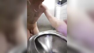 Twink fag licks multiple public toilets sissyfaggotbilly - 8 image